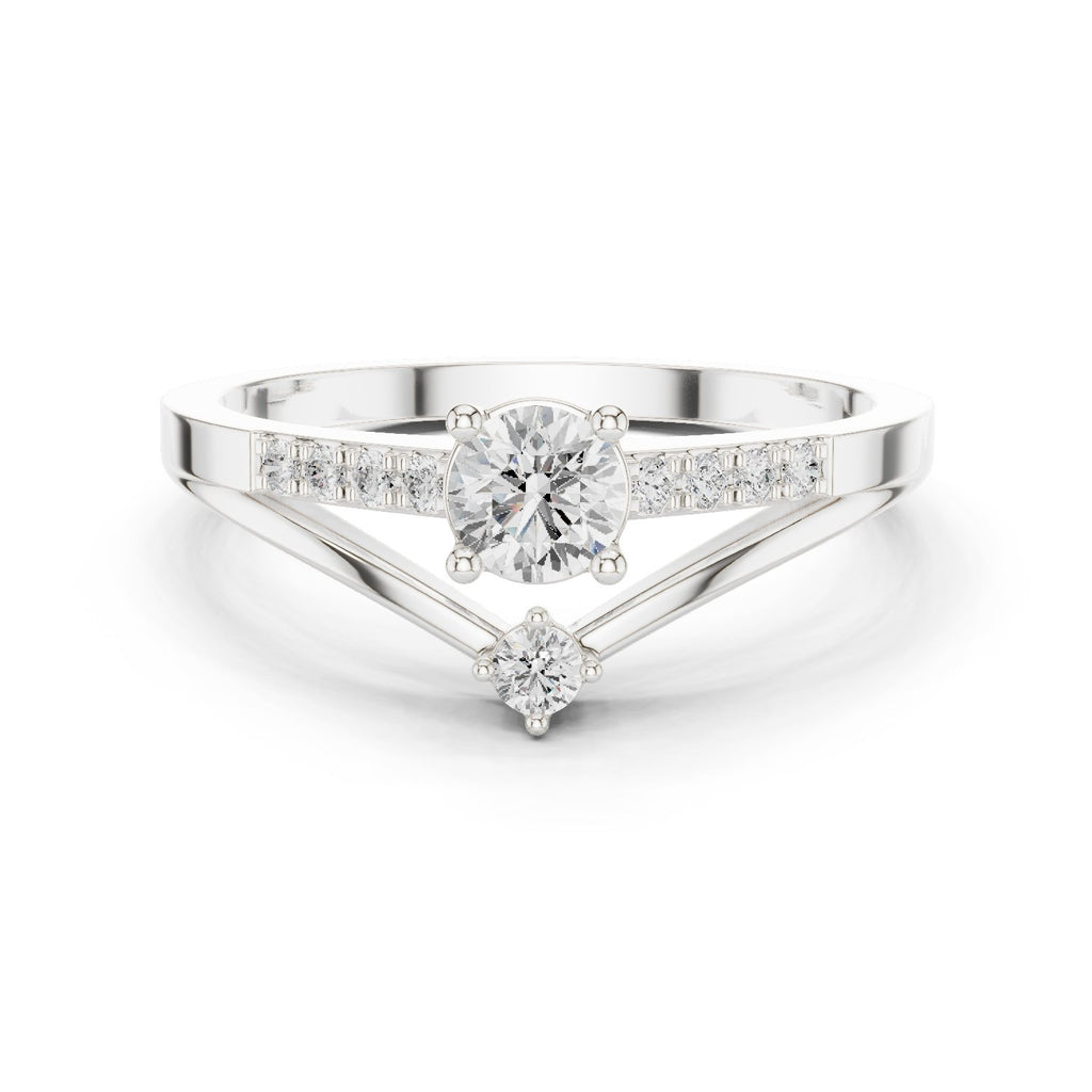 Imperial Knife Edge Diamond Engagement Ring