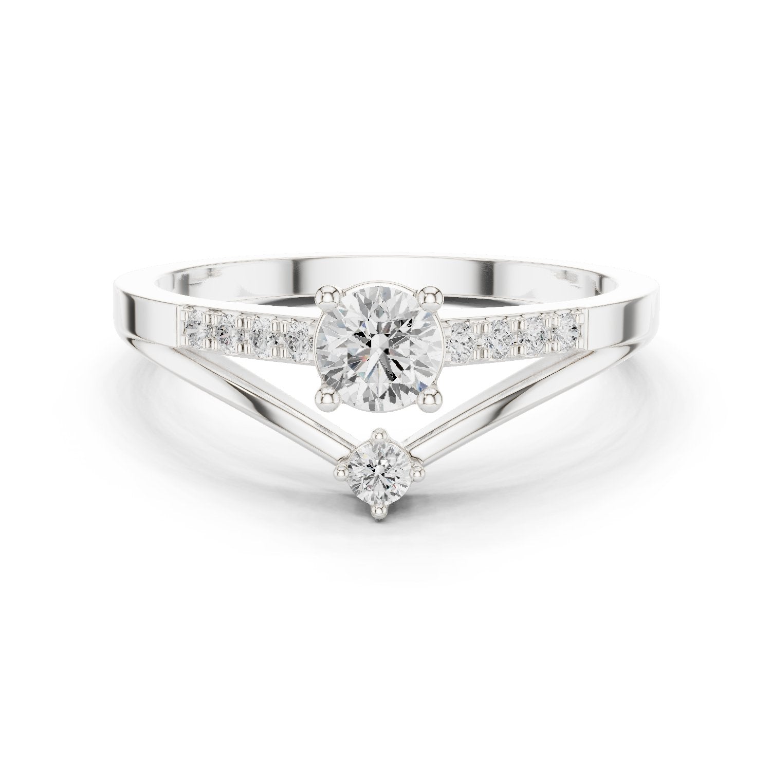 Imperial Knife Edge Diamond Engagement Ring