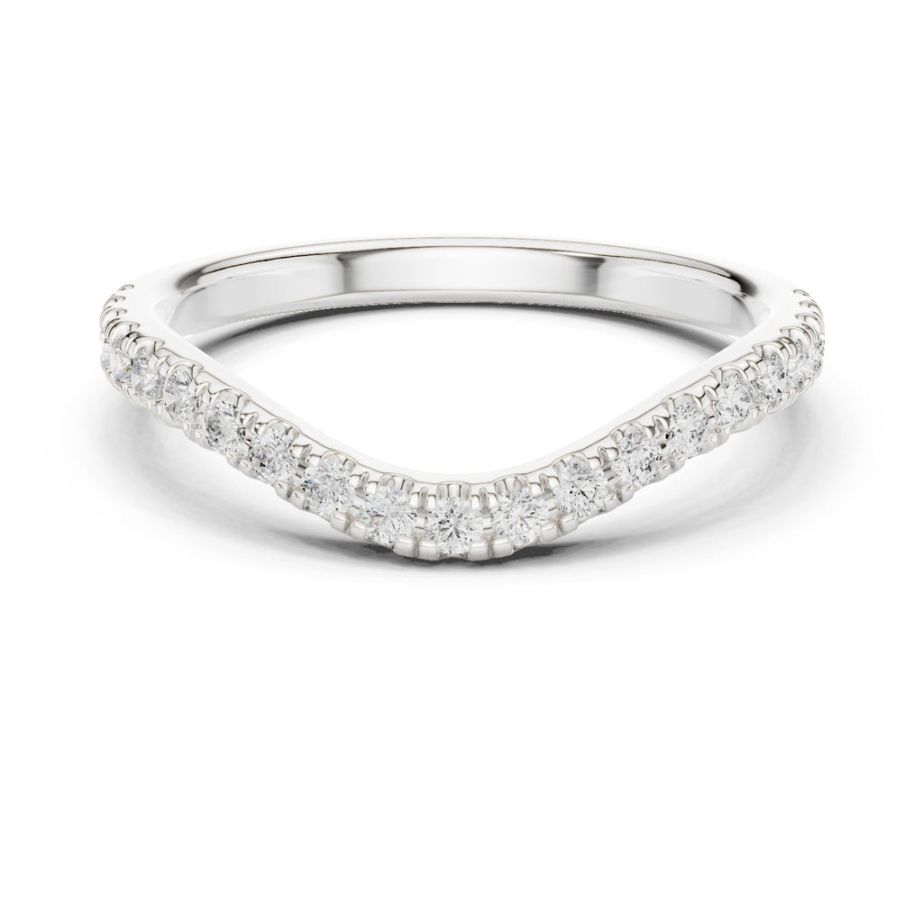 Graceful Milgrain Diamond Engagement Ring
