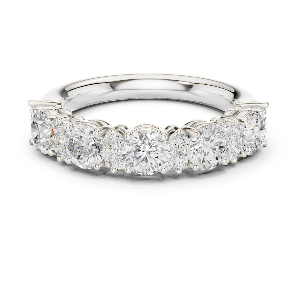 Round Diamond Claw Set Anniversary Band