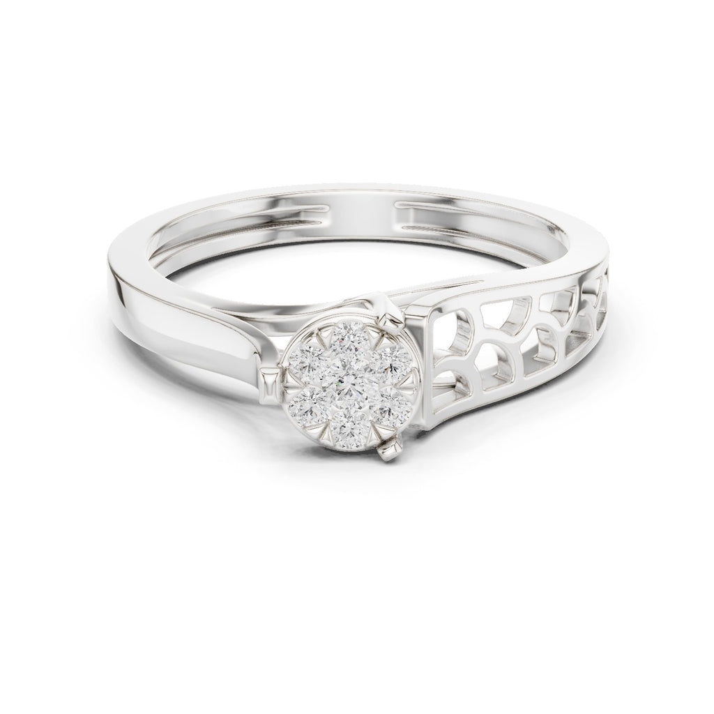 Grand Three Stone Diamond Engagement Ring