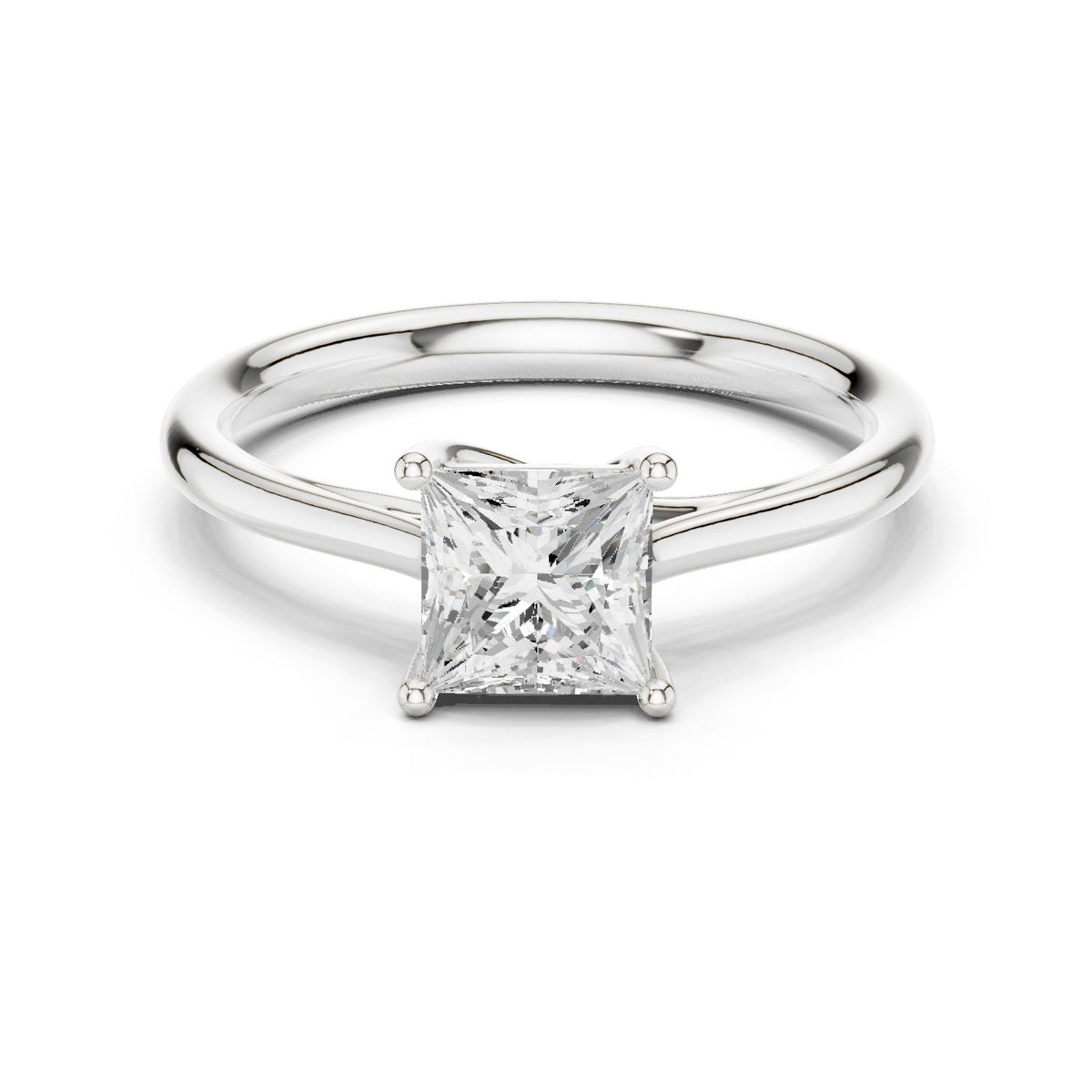 Princess Cut Solitaire Engagement Ring