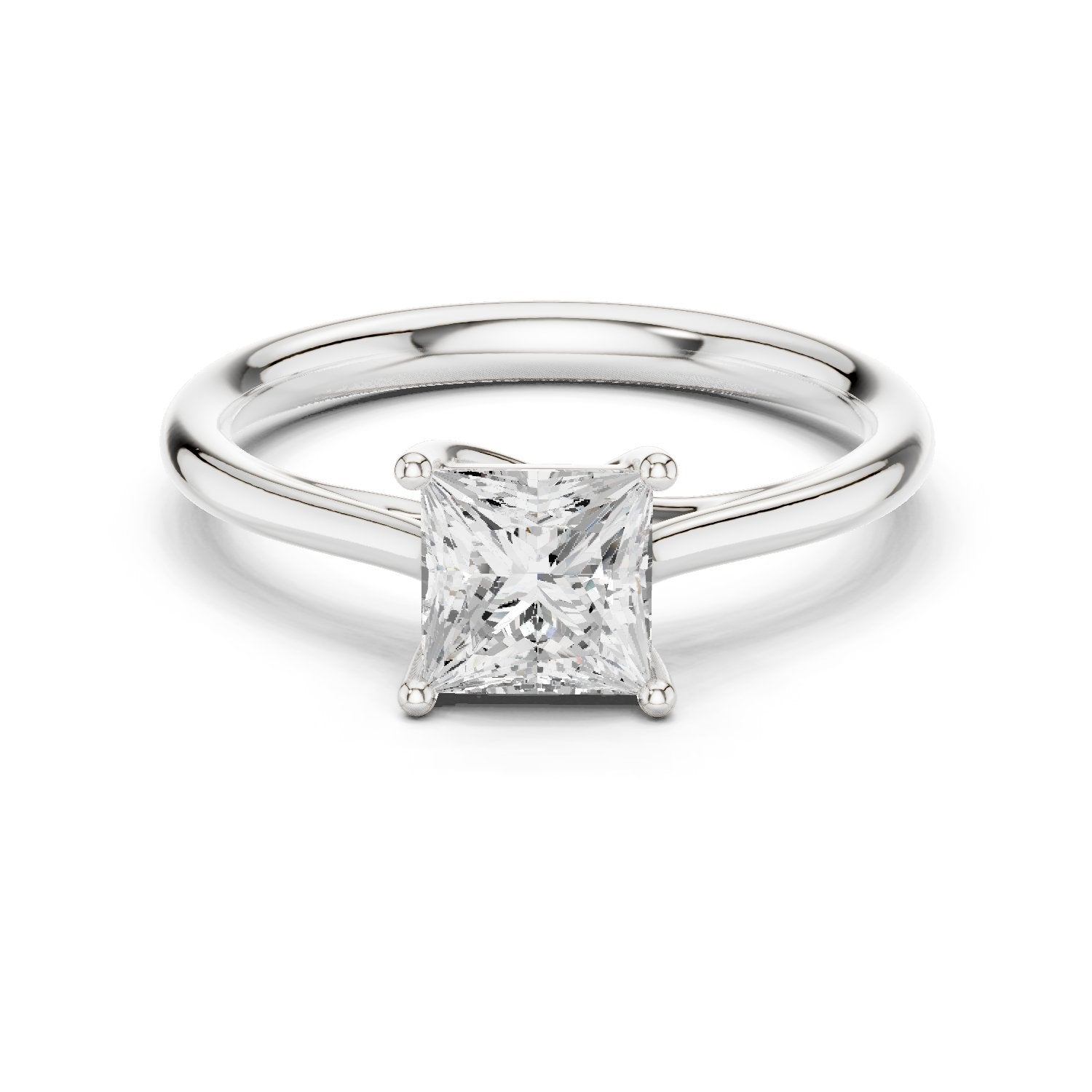 Princess Cut Solitaire Engagement Ring