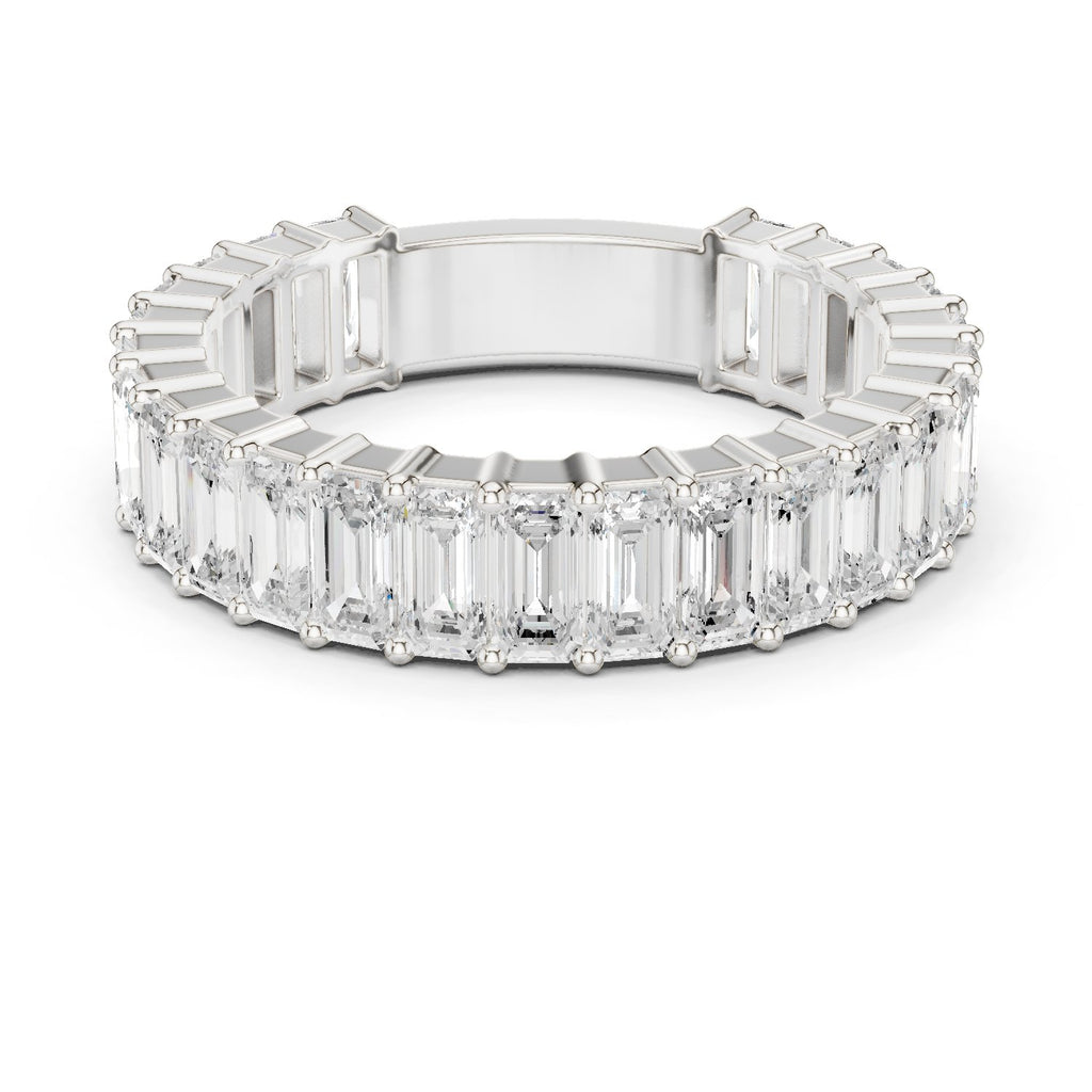 Emerald Cut Diamond Eternity Band