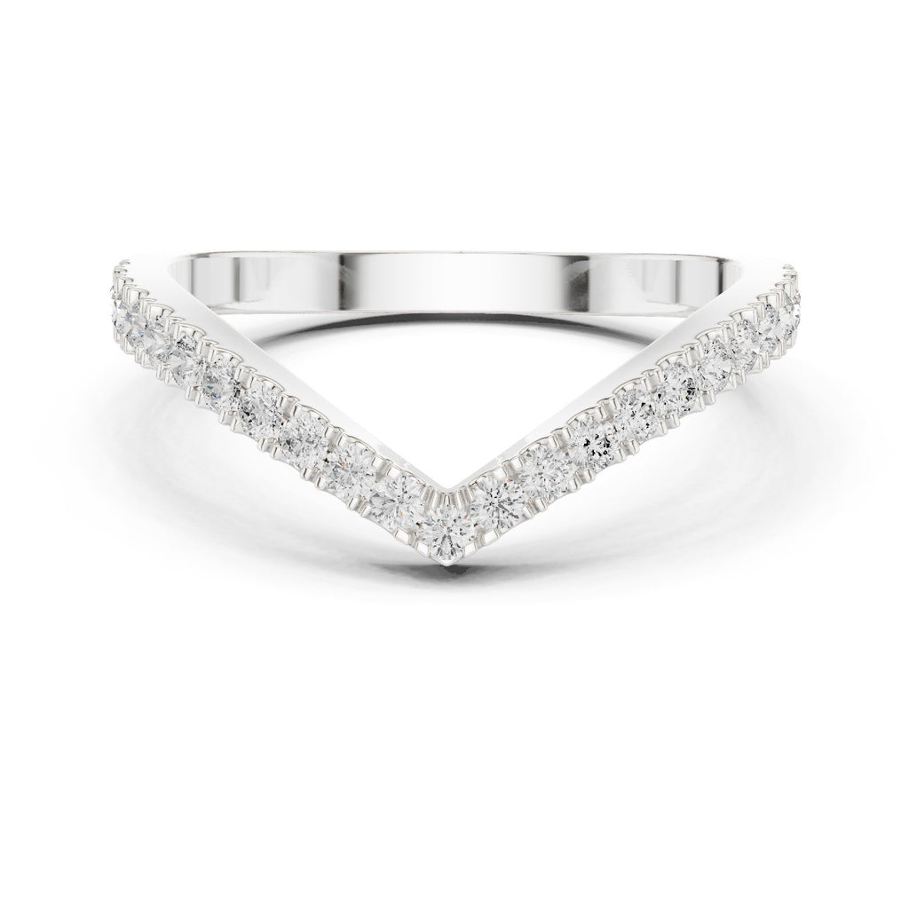 Modish Hidden Halo Diamond Engagement Ring