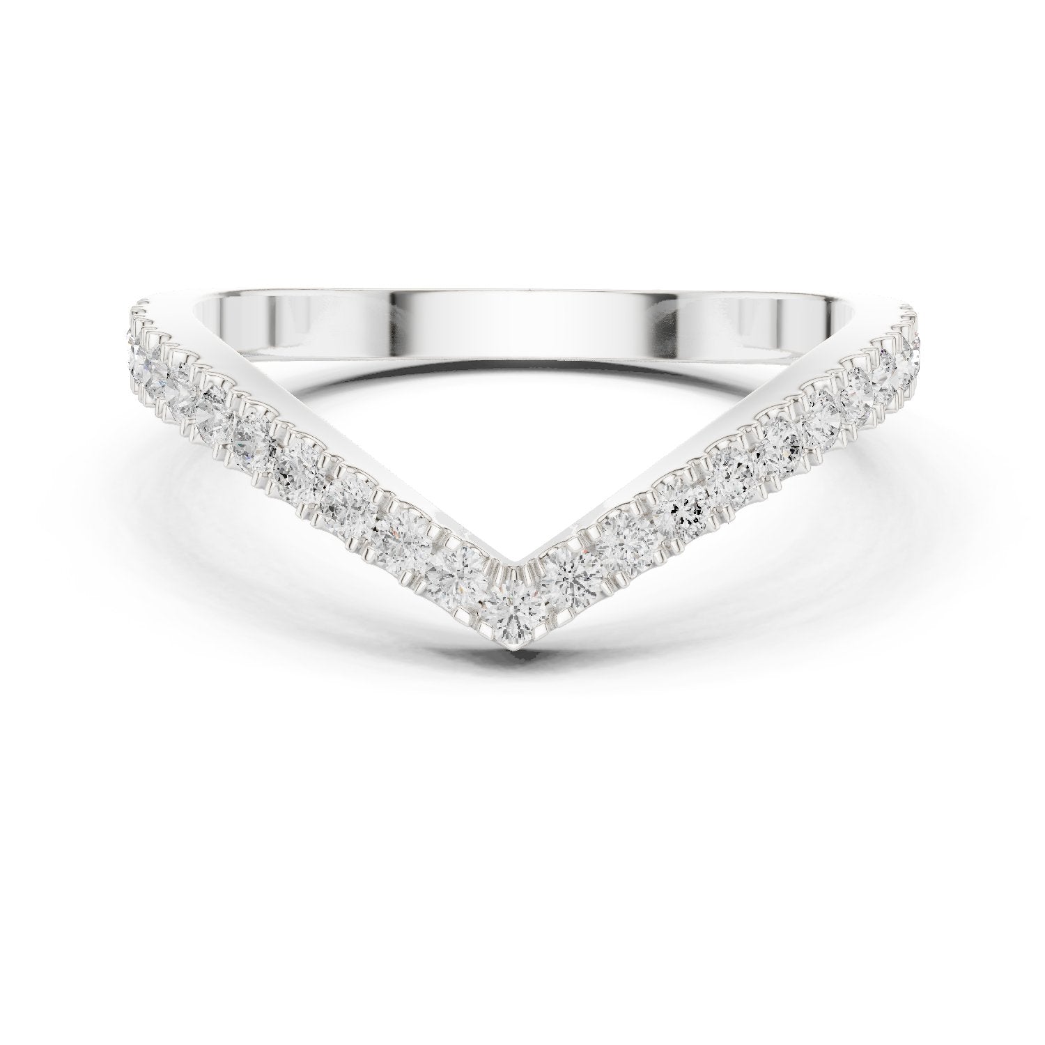 Modish Hidden Halo Diamond Engagement Ring