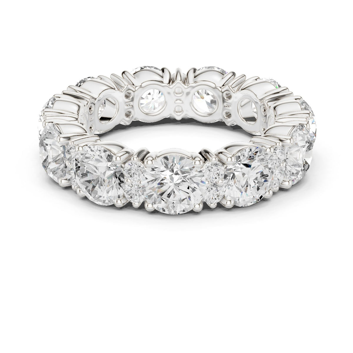 Round Diamond Eternity Band