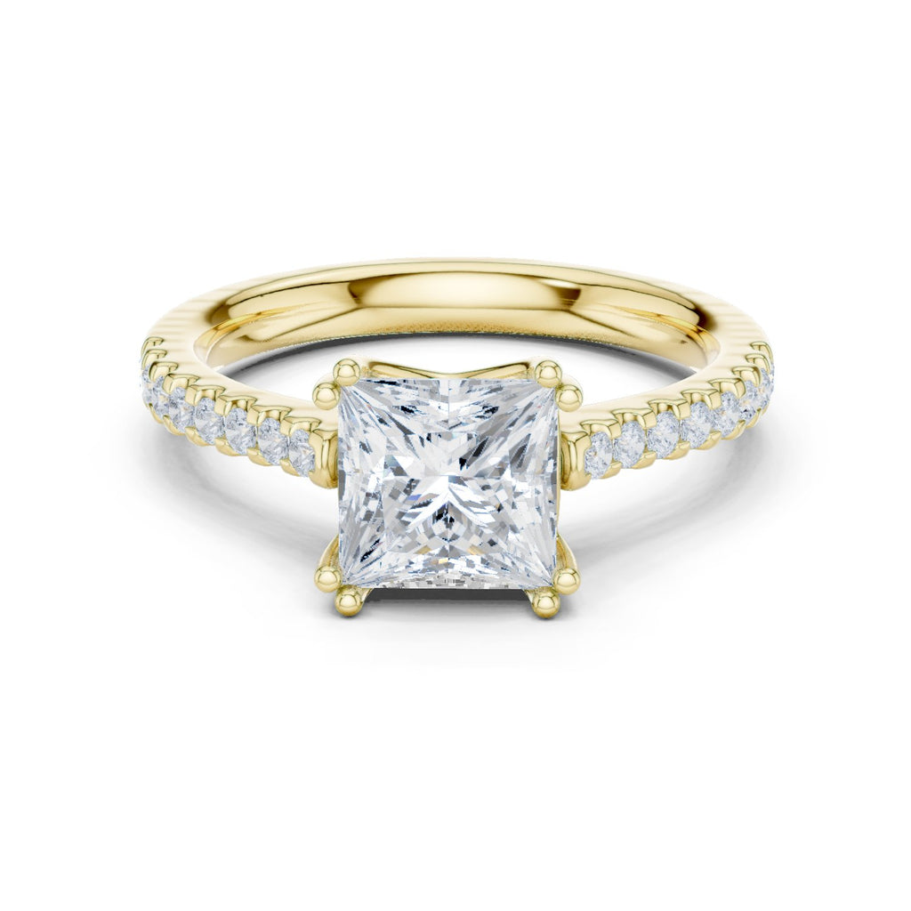 Brilliant Halo Diamond Engagement Ring