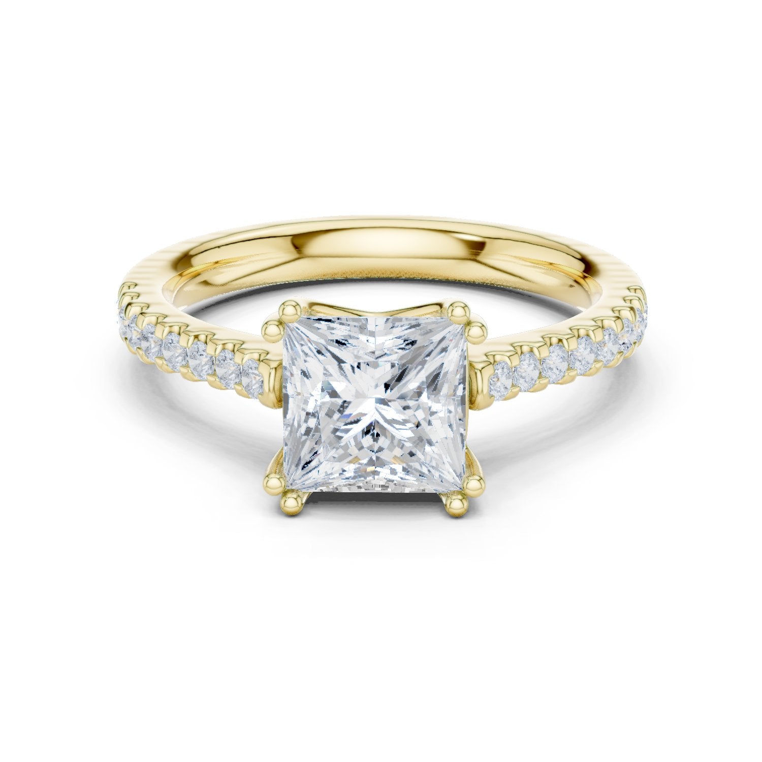 Brilliant Halo Diamond Engagement Ring