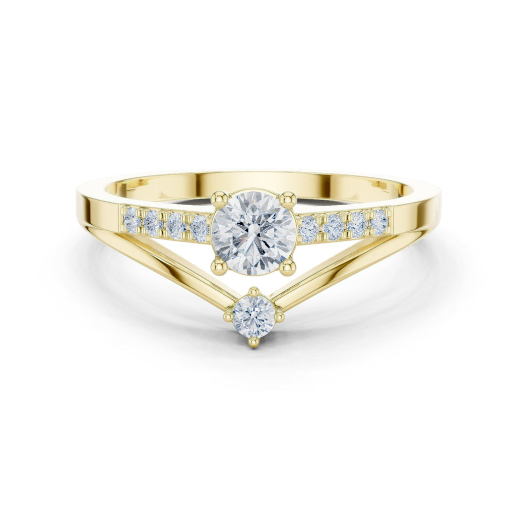 Imperial Knife Edge Diamond Engagement Ring