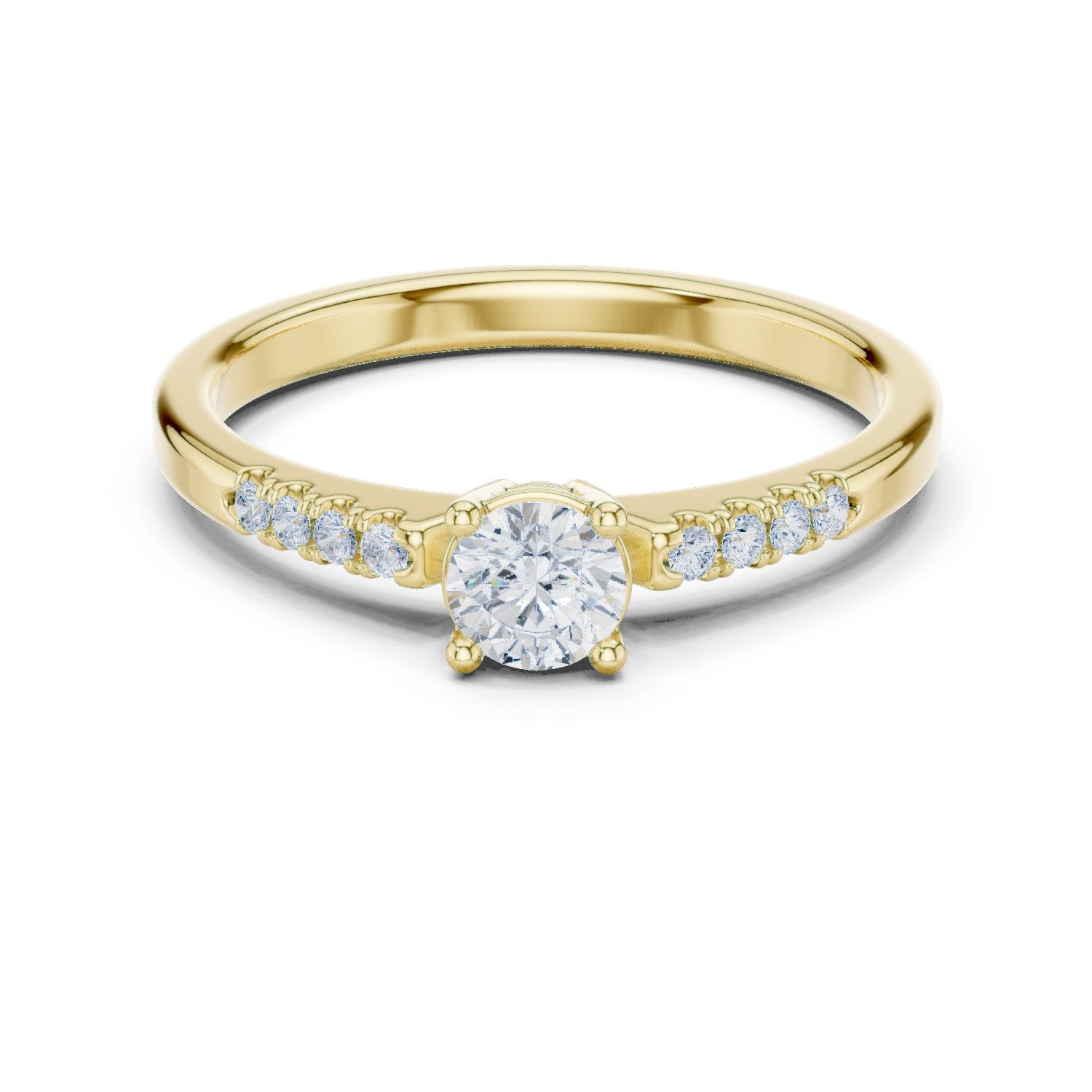 Enchanting Floral Diamond Engagement Ring