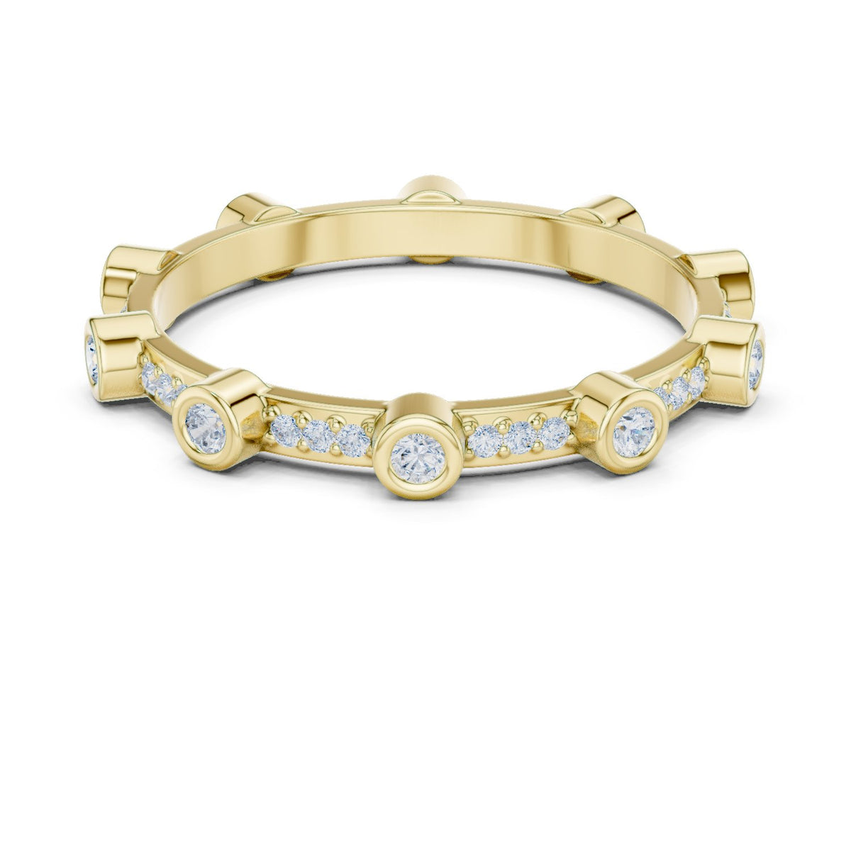 Diamond Bezel Eternity Band