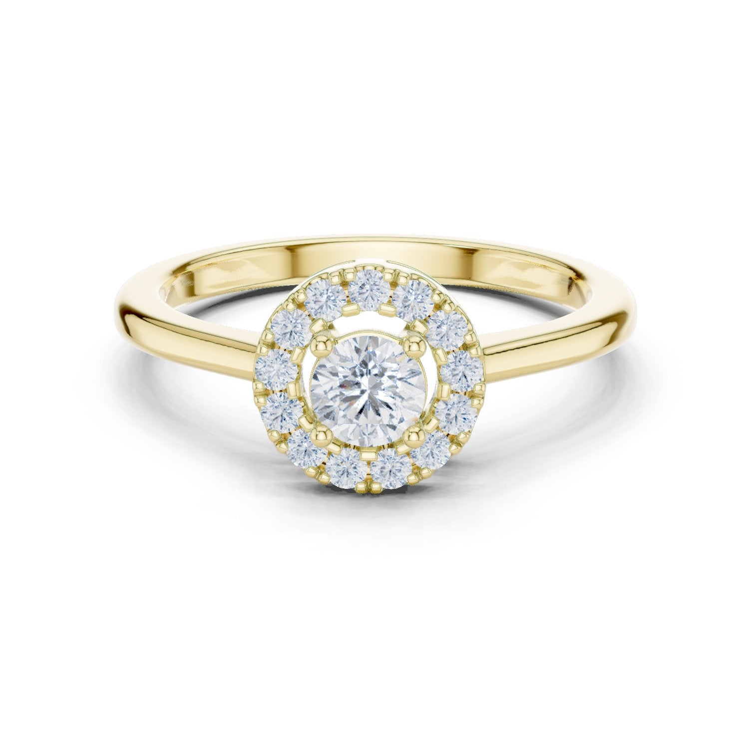 Celestial Cathedral Diamond Engagement Ring