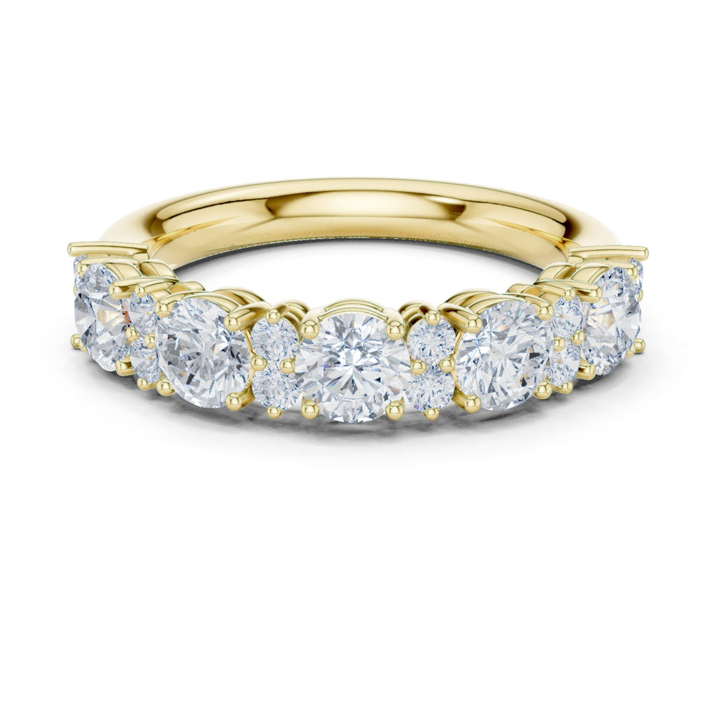 Round Diamond Claw Set Anniversary Band