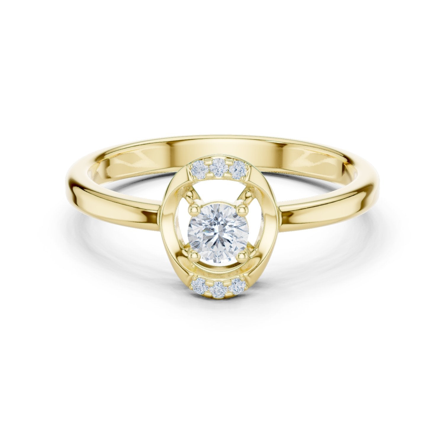 Opal Channel Set Diamond Engagement Ring