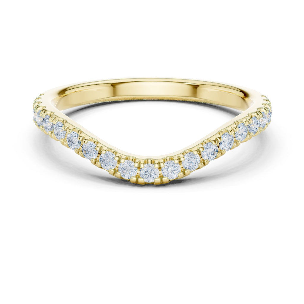 Graceful Milgrain Diamond Engagement Ring