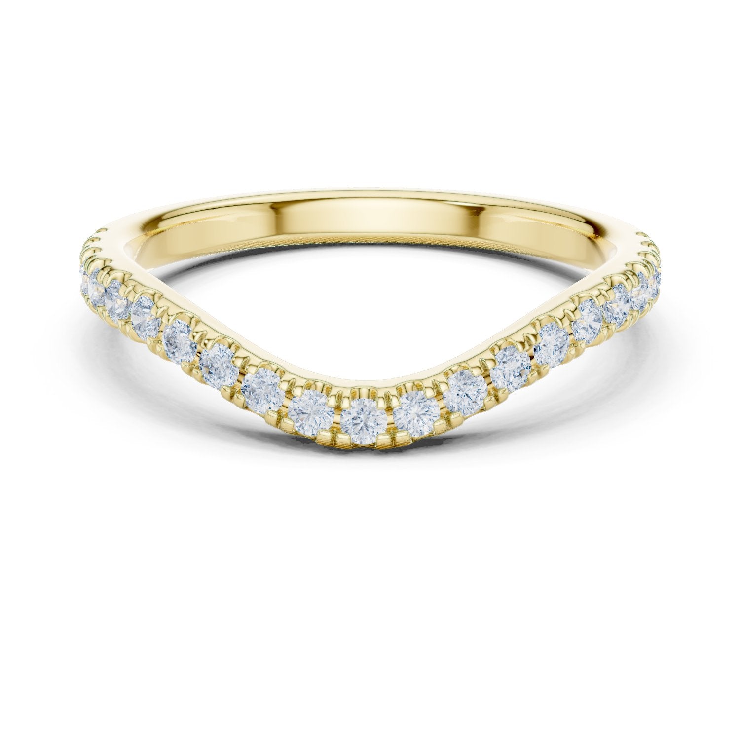 Graceful Milgrain Diamond Engagement Ring