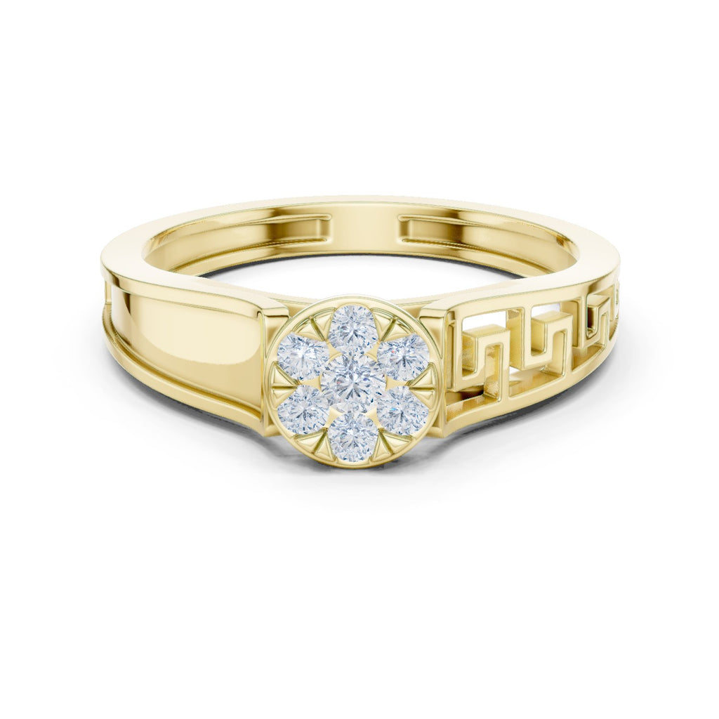 Intricate Channel Set Diamond Engagement Ring
