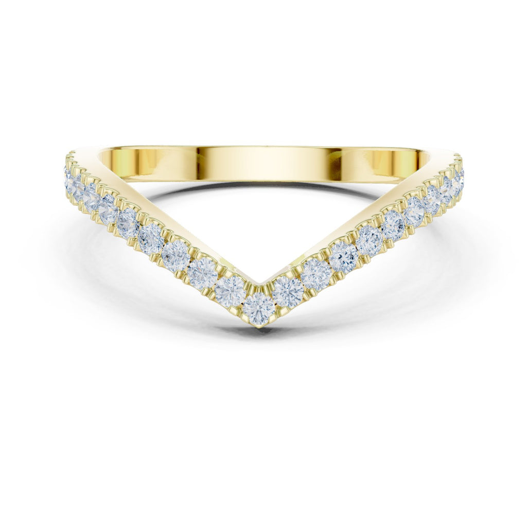 Modish Hidden Halo Diamond Engagement Ring