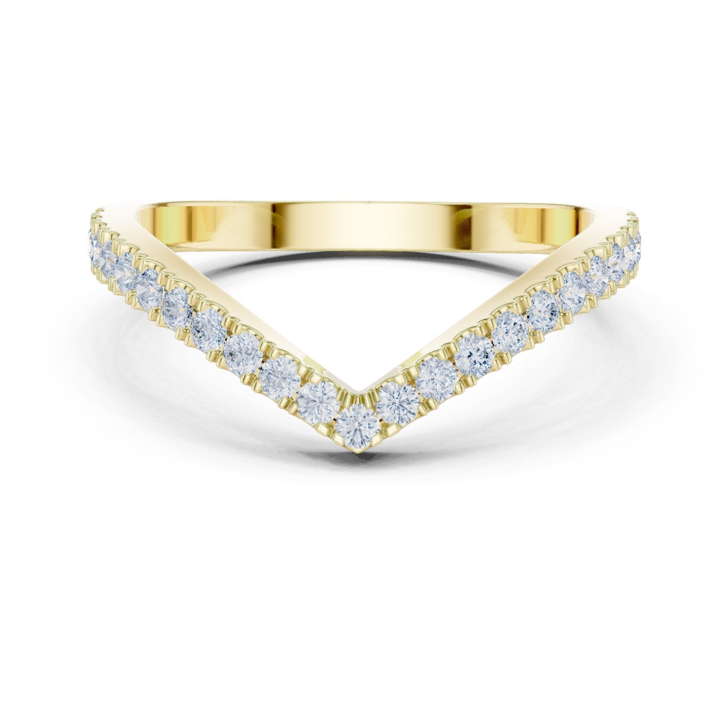 Modish Hidden Halo Diamond Engagement Ring