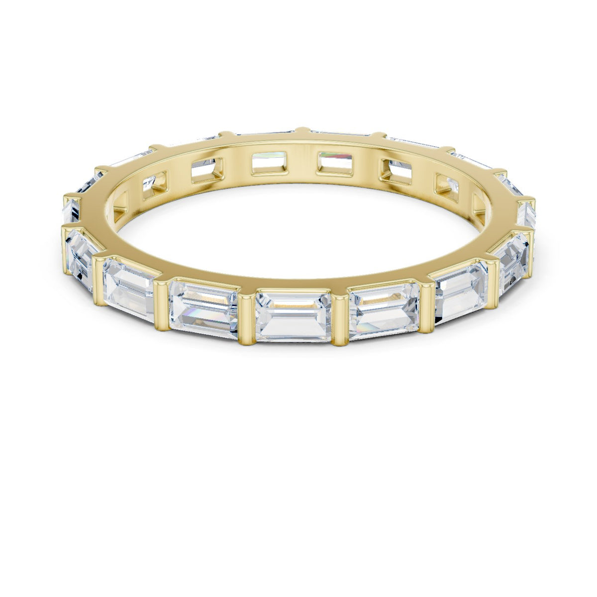 Baguette Diamond East-West Eternity Band