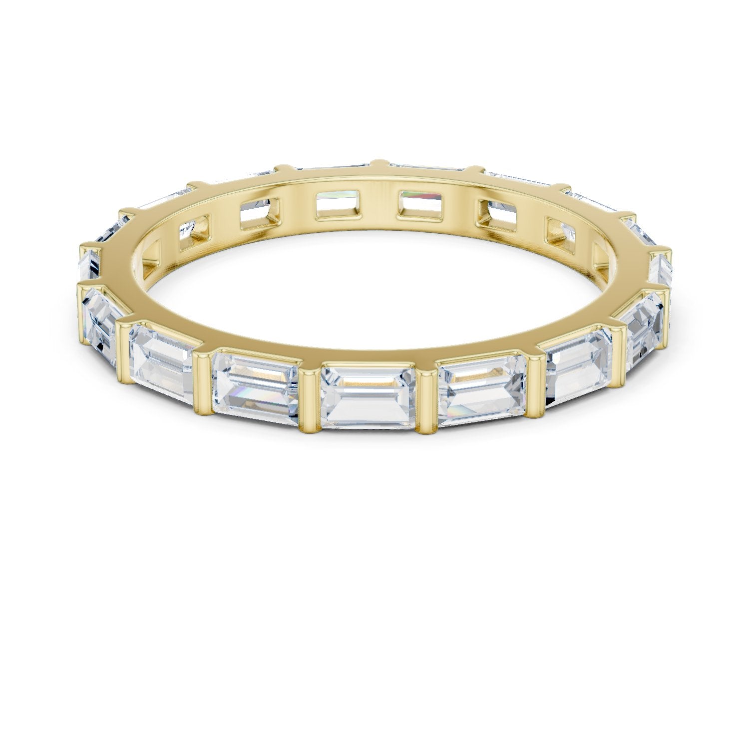 Baguette Diamond East-West Eternity Band