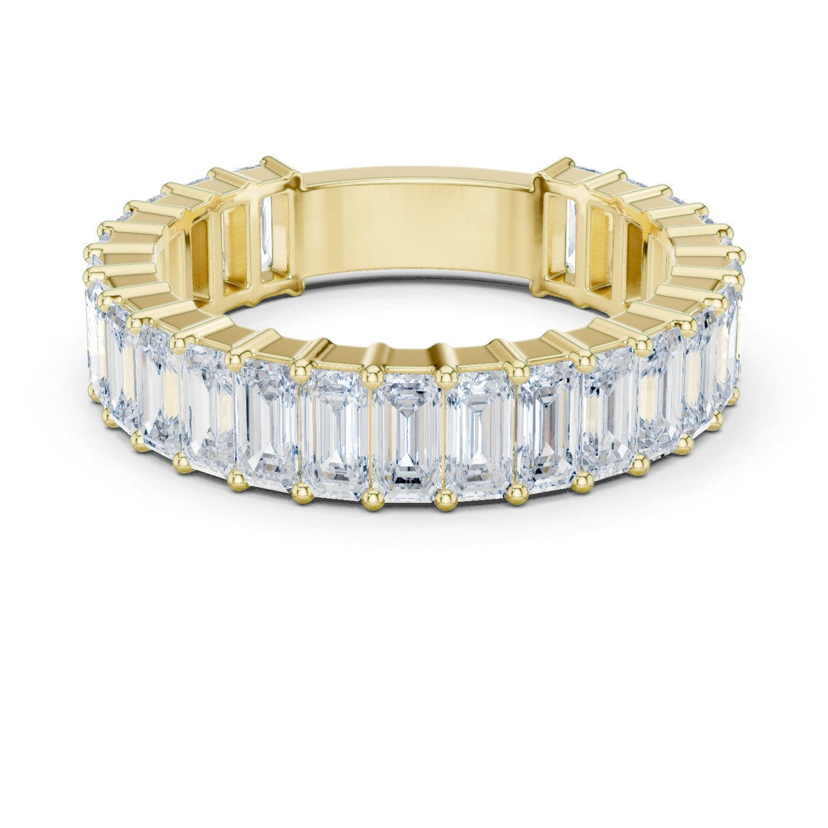 Emerald Cut Diamond Eternity Band