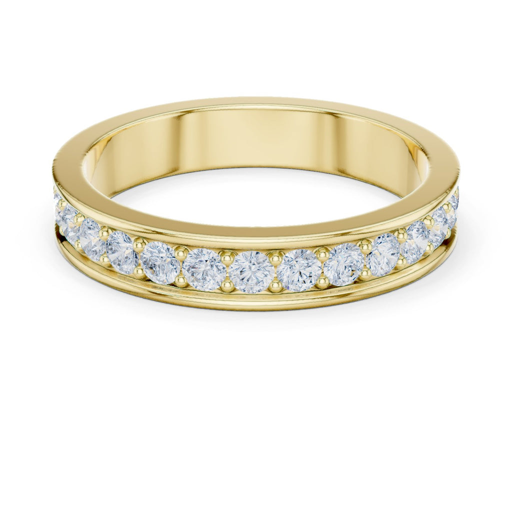 Round Diamond Channel Set Eternity Band