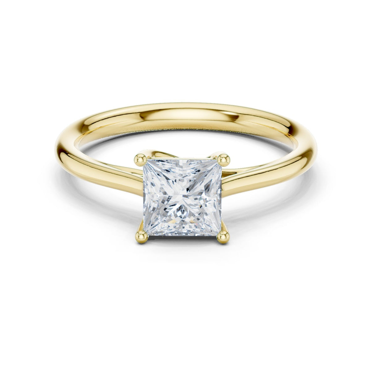 Princess Cut Solitaire Engagement Ring