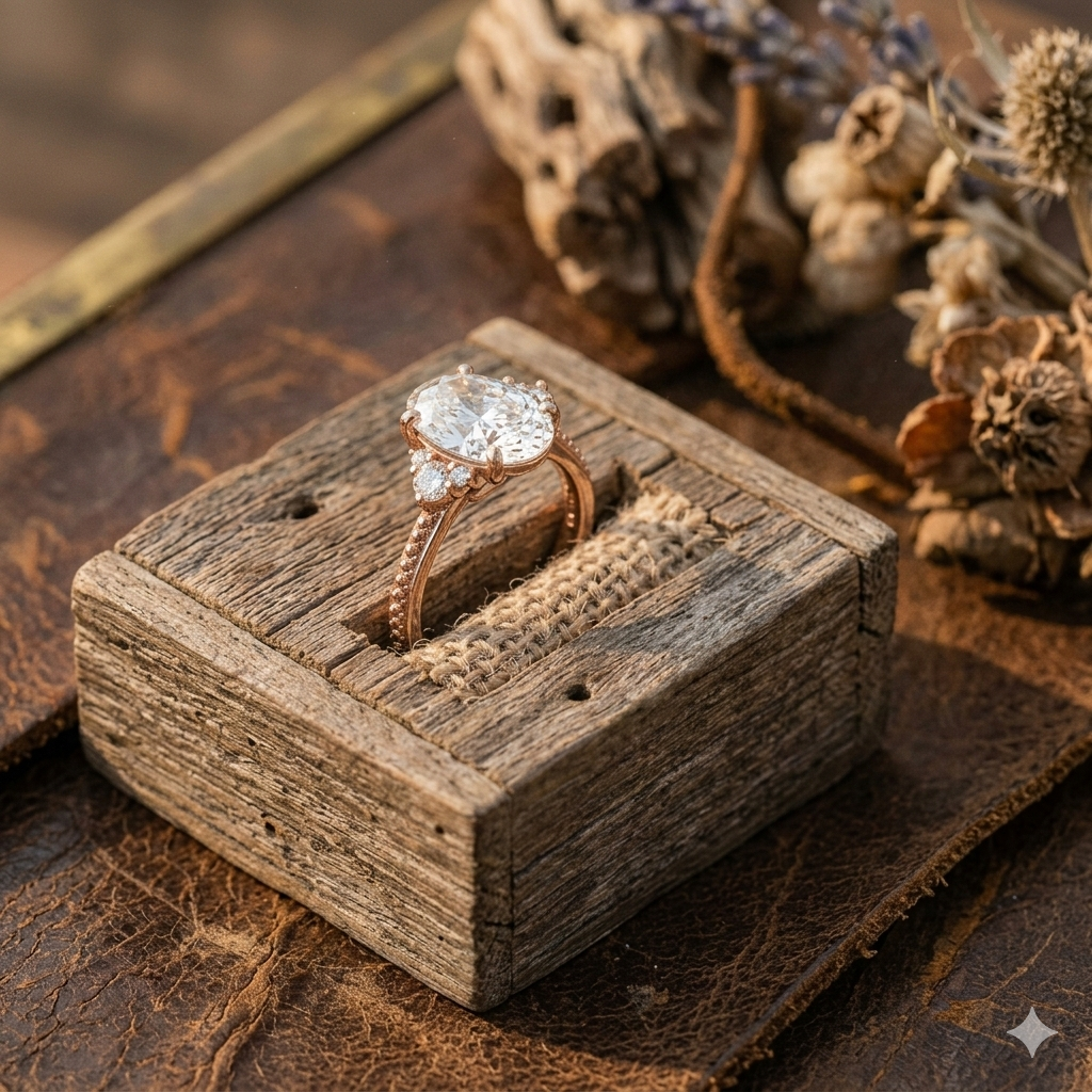 The Dune Bloom Ring - diamond engagement ring - VYKA Diamonds