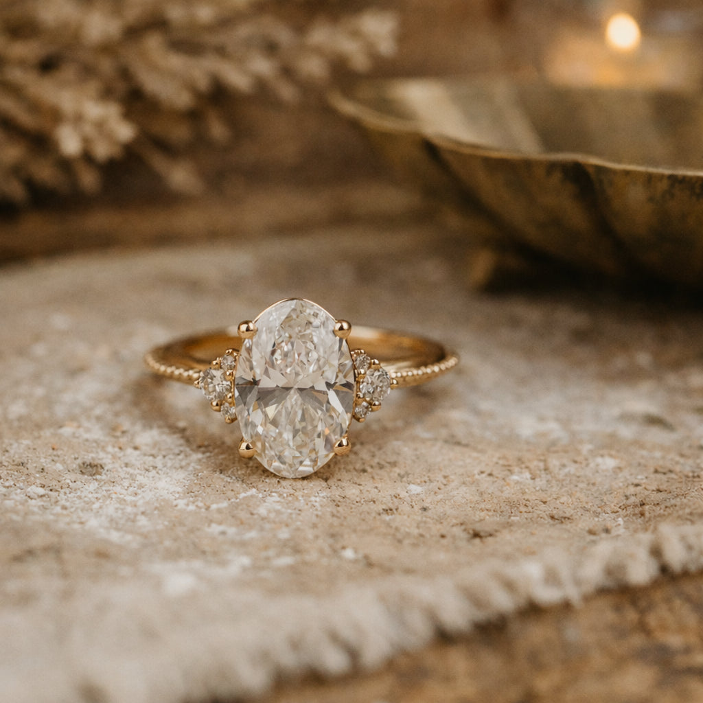 The Dune Bloom Ring - diamond engagement ring - VYKA Diamonds