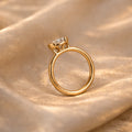 Solene Oval Ring - diamond engagement ring - VYKA Diamonds