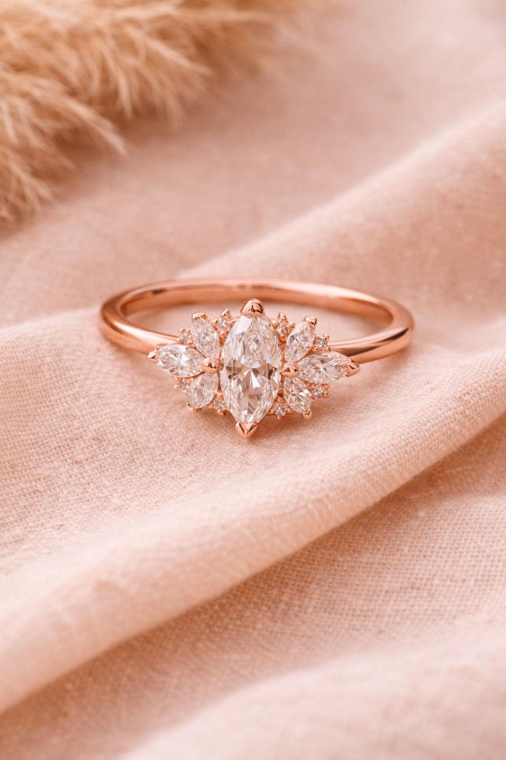 Sylvenia Marquise Ring - diamond engagement ring - VYKA Diamonds